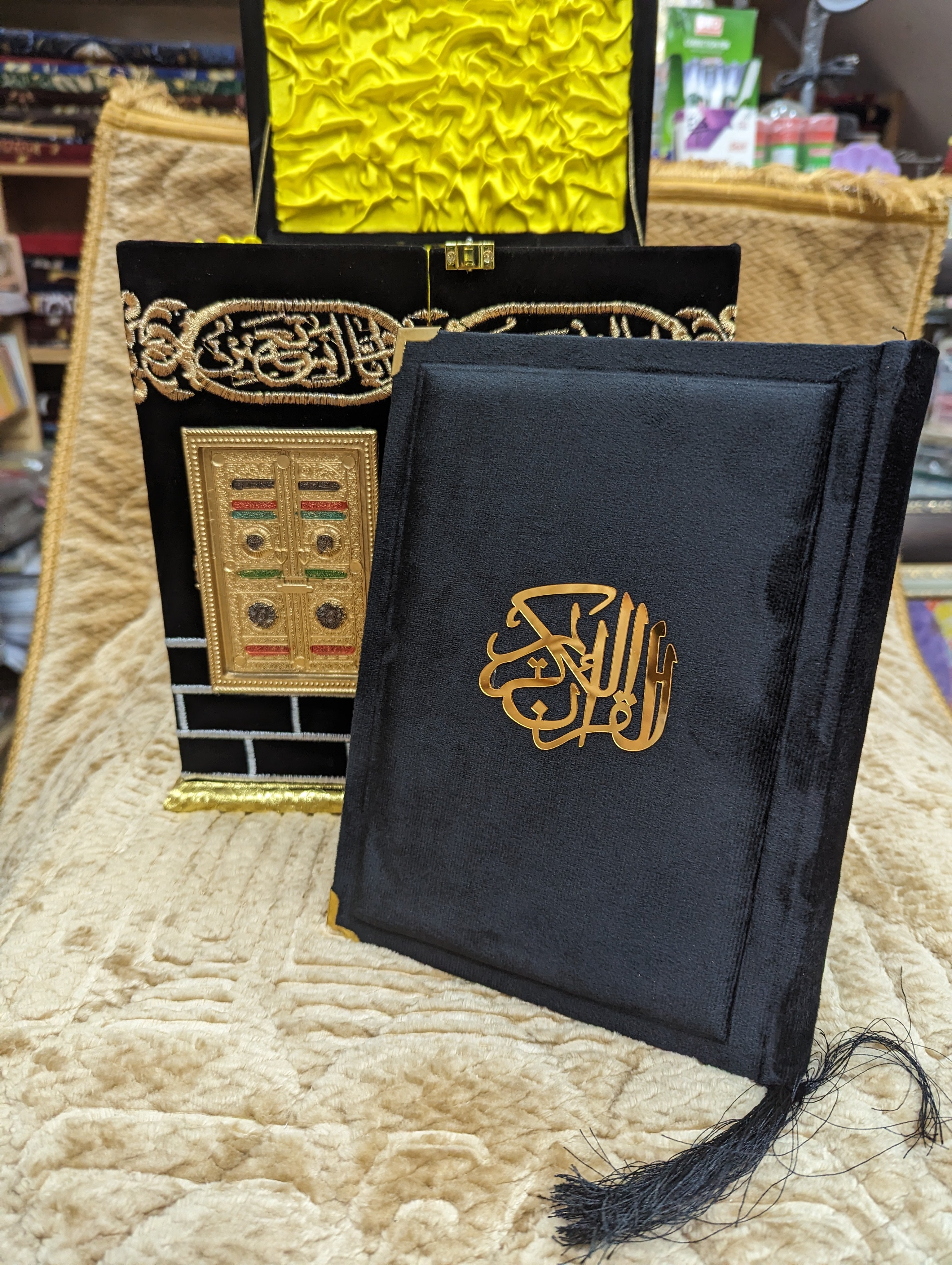 Black Khana Kaba Box Quran Pak - Premium Edition