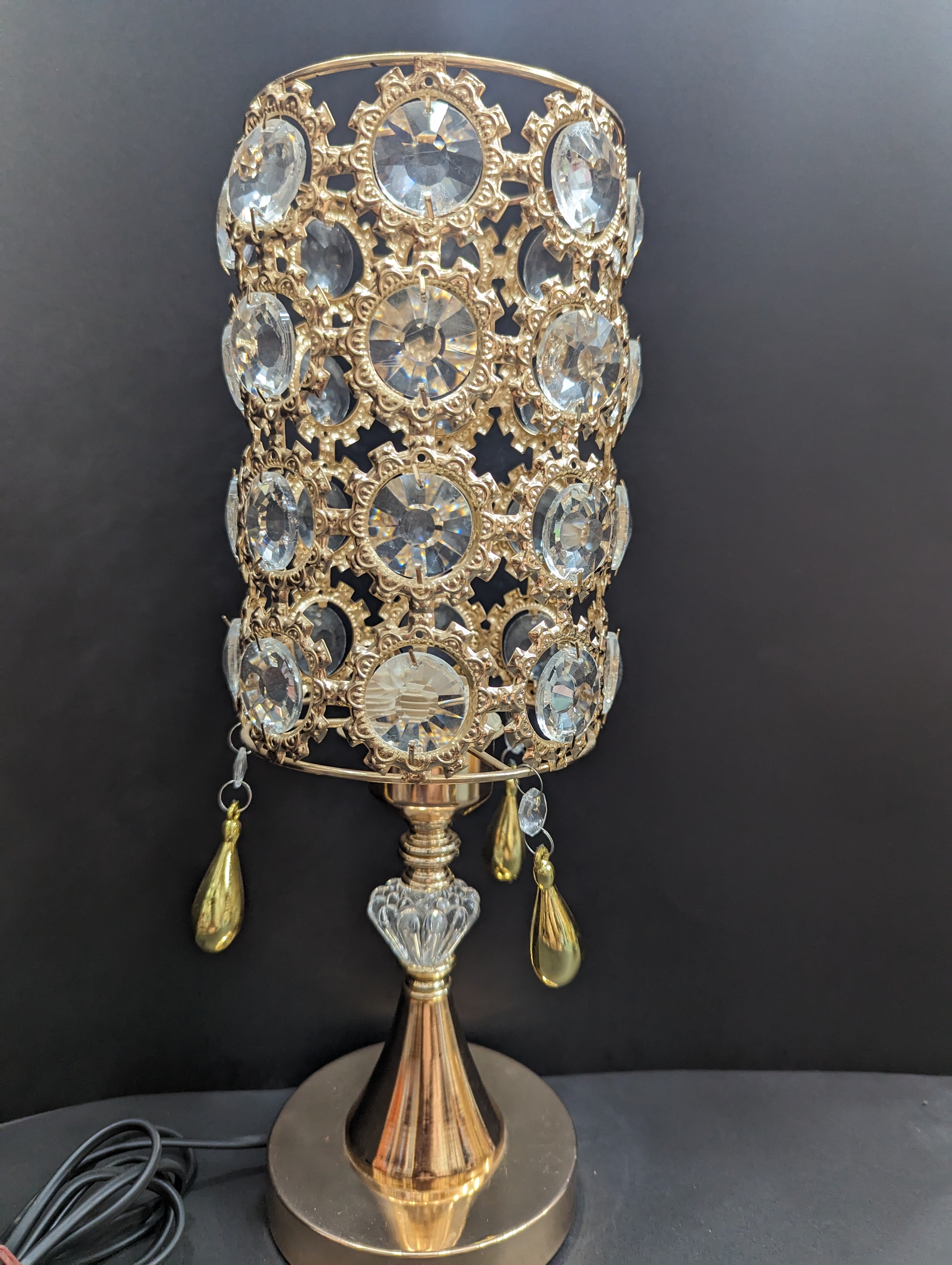 Gold Crystal Table Lamp