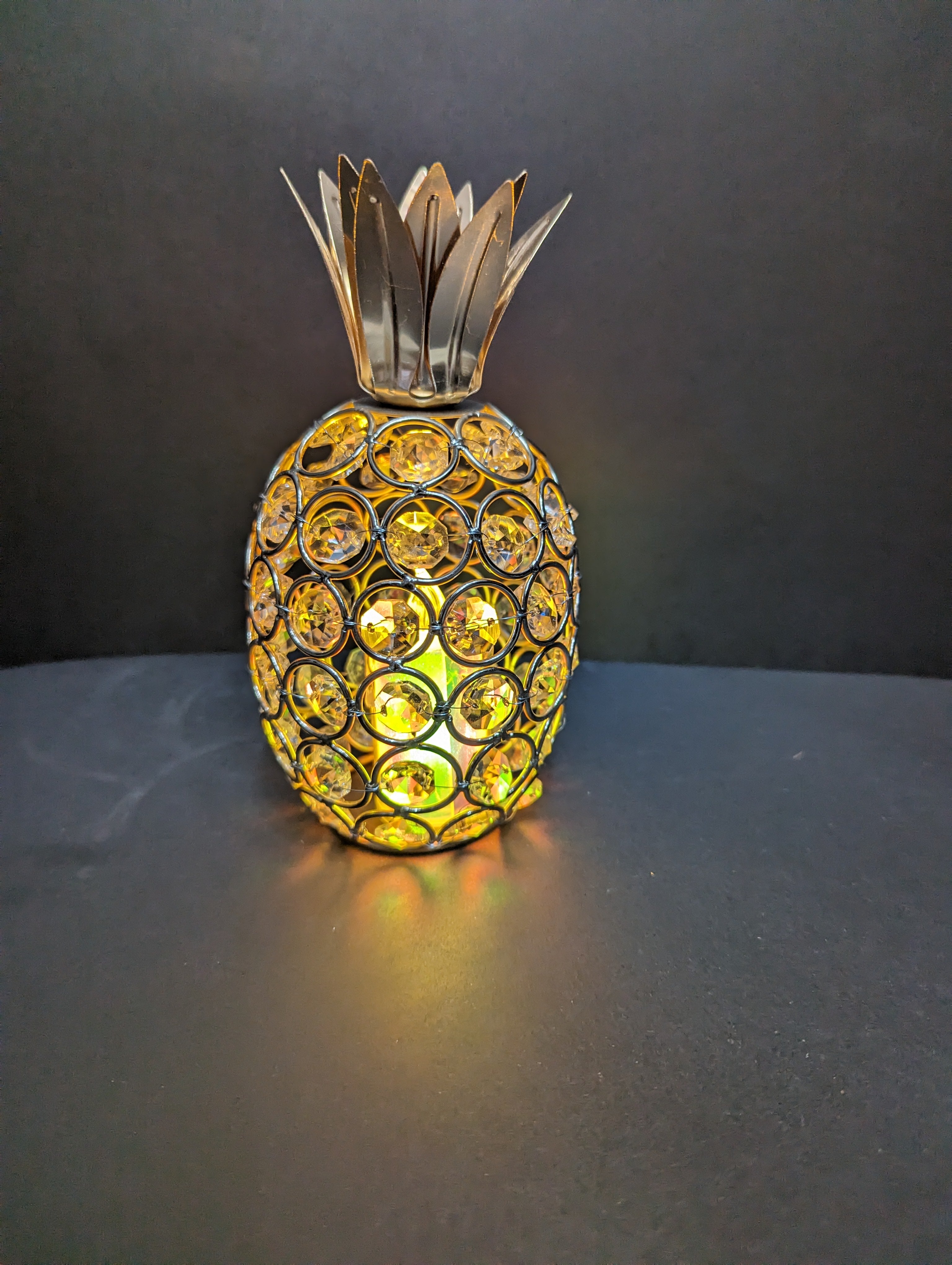 Crystal Pineapple Candle Holder