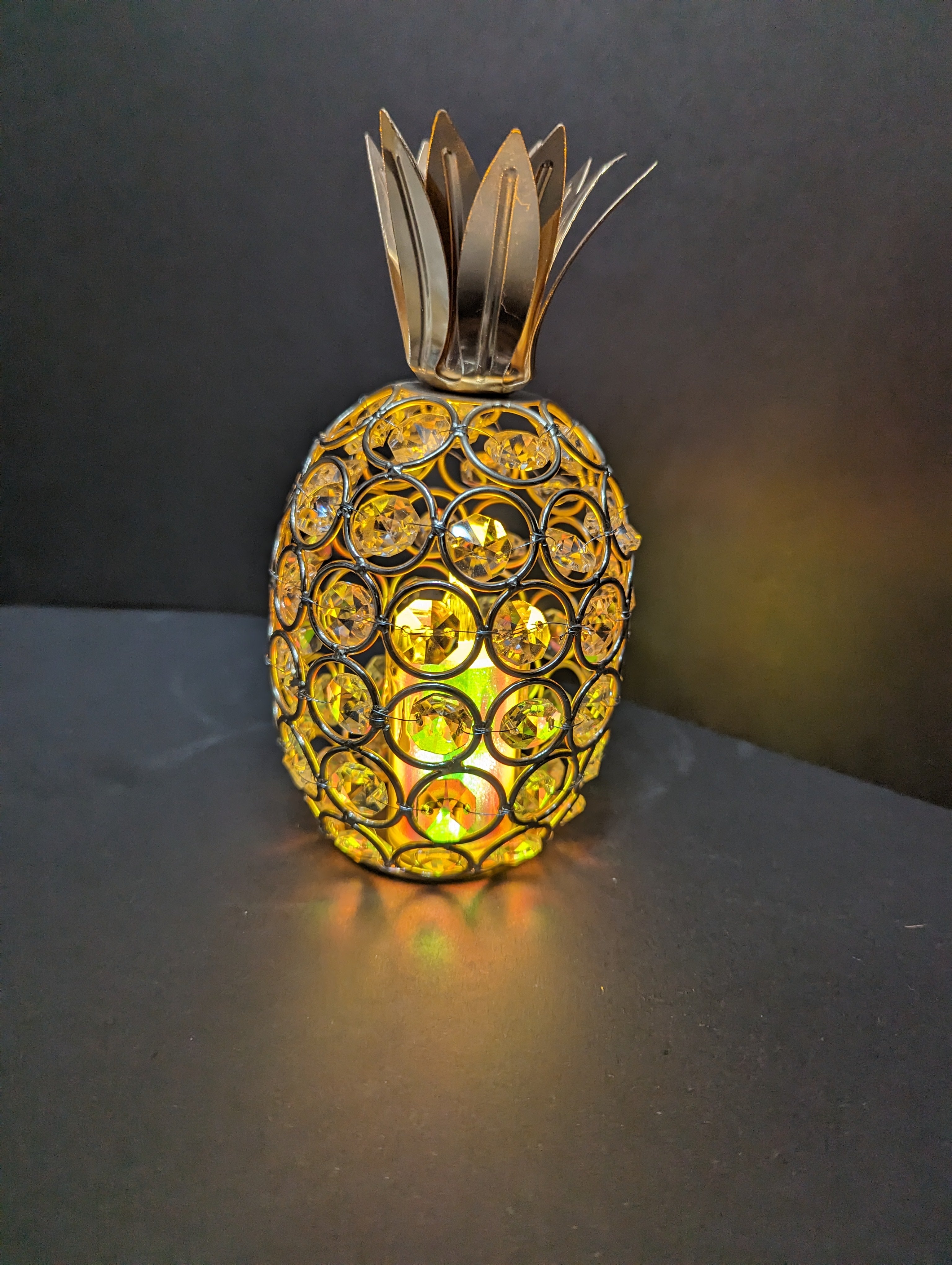 Crystal Pineapple Candle Holder