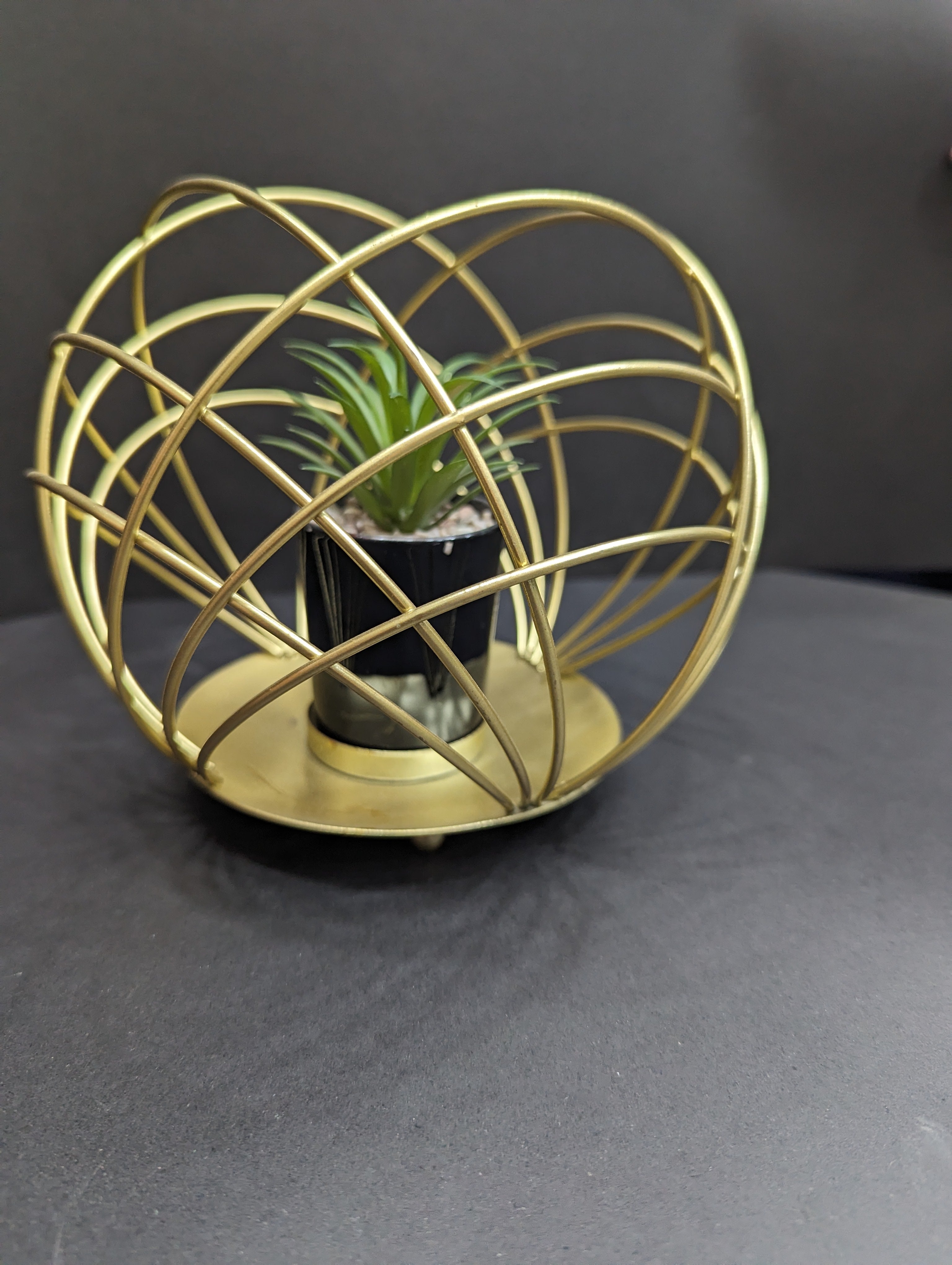 Elevate Your Home Decor with Gold Metal Plant Holder